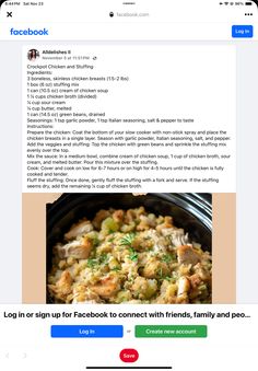 Stuffing Ingredients, Stuffing Mix, Cream Of Chicken, Cream Of Chicken Soup, Crockpot Chicken, Skinless Chicken Breast, Italian Seasoning, Chicken Broth, Garlic Powder