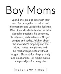 an ad for the boy moms campaign