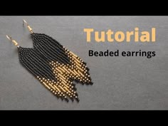 the beaded earrings are designed to look like a bird