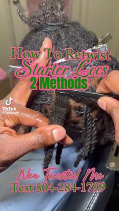 Starter Locs Parting Patterns, Retwist Starter Locs, Synthetic Dreads Hairstyles, Dreadlocks Hair Care, Dreadlock Maintenance, Lemonade Braids Hairstyles, Barrel Roll, Braiding Your Own Hair, Natural Hair Bun Styles