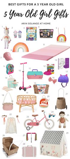 Check out this blog post for the best gifts for a 5 year old girl. Great, unique finds that your sweet girl will love! #giftguide #giftsfor5yearoldgirl Doll Crib, Rainbow Party, Baby Bunny, Old Christmas, Christmas Gifts For Girls, Play Room, Gift Guides, Diy Birthday, Birthday Gift Ideas