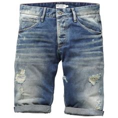 PPJ-PB800180-000 Front Denim Washes, Man Shorts, Shorts Collection, Denim Inspiration, Hey Man, Moda Jeans, Short Models, Love Jeans