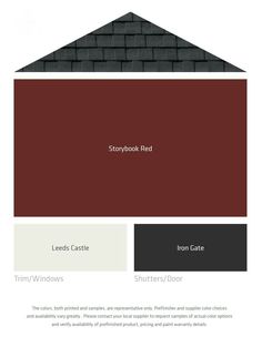 the color scheme for an exterior house