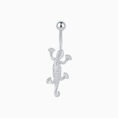 Shiny Gecko Belly Ring - OhmoJewelry Dinosaur Belly Ring, Dinosaur Belly Button Ring, Turtle Belly Button Rings, Lizard Belly Button Ring, Adjustable Nickel-free Sterling Silver Belly Ring, Dangle Belly Button Piercing Tummytoys® At The Belly Ring Shop, Cold Blooded, Belly Piercing, Life Of The Party