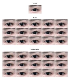 the different types of eyes and how they are used to make them look like they're