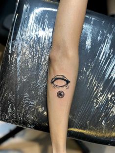 an empty eyeball tattoo with its pupil outside. black ink tattoo. Scary Eyeball Tattoo, Blind Eye Tattoo, Googly Eye Tattoo, Melting Eye Tattoo, Pair Of Eyes Tattoo, Eye Ball Tattoos, Eye Of The Beholder Tattoo, White Eyes Tattoo