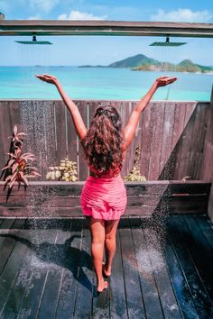 A little sand in your outdoor shower means that you had a great beach day.