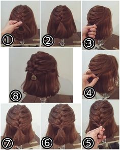 ヘアアレンジ https://www.instagram.com/nest_hairsalon/ Hair Styles For School, Styles For School, School Starts, Hair Arrange, Work Hairstyles, Penteado Cabelo Curto, Hair Dos, Hair Designs