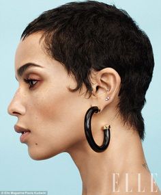 Exquisite: The beauty rocked an edgy short hairstyle, after cutting off her hair in April Dan Stevens, Kaya Scodelario, Phoebe Tonkin, Elle Magazine, Evan Peters, Short Hair Styles Pixie