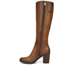 Fitted Leather Knee-high Boots With Zipper Closure, Brown Knee-high Boots With Medium Width, Brown Snip Toe Knee-high Boots With Reinforced Heel, Knee-high Boots With Zipper Closure, Medium Width, Medium Width Knee-high Boots With Zipper Closure, Side Zip, Tall Boots, Boots