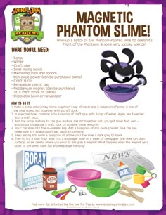 an advertisement for the magic slime product