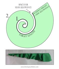 the diagram shows how to make a paper spiral