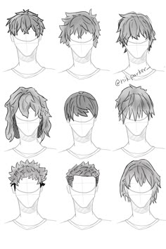 the different hairs styles for anime characters