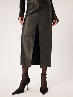 Asra is a maxi skirt with a form flattering fit that sits at your natural waist. Womens Wellness, Dark Wash Denim, Premium Denim, Women's Fitness, White Denim, Designer Outfits Woman, Leather Fashion, Mens Fitness, Jacket Tops