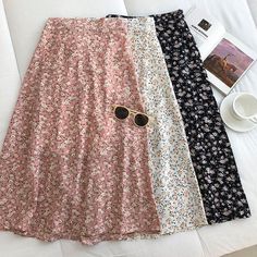 Female Skirt, Woman Skirt, School Outfit Women, Outfits Female, Rock Outfit, Floral Midi Skirt, Summer Skirts