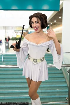 Princess Leia Costume Diy, Princess Leia Cosplay, Princess Leia Costume, Leia Costume, Halloween Coustumes, Star Wars Halloween