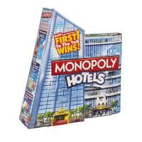 the first to the win monopoly hotels board game