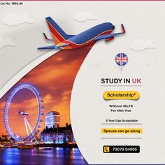 an advertisement for the study in uk scheme