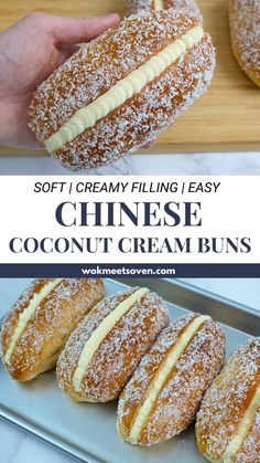 soft cream filling easy chinese coconut cream buns