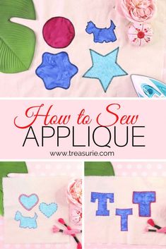 how to sew applique on fabric