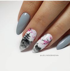 Pink Tip Nails, Cherry Blossom Nails, Nail Art Studio, Vintage Nails, Mermaid Nails, Nails Only, Flower Nail Art, Hot Nails, Nail Art Inspiration