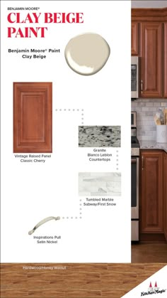 the kitchen cabinets are painted white and have brown wood grains on them, with instructions for