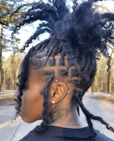 Woman With Dreadlocks, Loc Journey, Dread Hairstyles, Dope Hairstyles