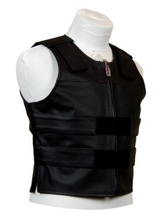 Black Women's Cut | Motorcycle and Social Club Leather 3-Piece Vest | PWVESTS.com by PWVests on Etsy Black Sleeveless Vest For Motorcycling, Fitted Biker Vest With Zipper Closure, Black Sleeveless Motorcycling Vest, Black Biker Vest With Zipper Closure, Sleeveless Biker Leather Vest, Biker Vest, Motorcycle Vest, Bullet Proof Vest, Zip Puller