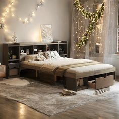 Product Dimensions Assembled Length (in.):91.10 Assembled Width (in.):95.70 Assembled Height (in.):39.00 Weight (lbs Wood Platform Bed, Headboard Storage, Bedroom Furniture Beds, Queen Bed, 2025 Vision, Queen Size Bedding, Platform Bed, Headboards For Beds, Queen Size