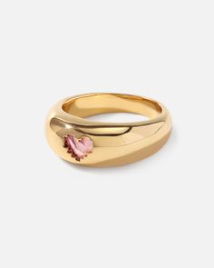 Be still my beating heart! Celebrate universal love and hope with this super-glam dome ring. A laser-cut pixel heart in a luscious pink shade spreads everlasting romance with a statement of modernity, perfect for your contemporary looks and ring stacking ideas. 

Band Width: 8.5mm
Band Thickness: 2mm
Stone Color: Light Pink
Material: Crystals,18k Gold Plated On Brass Luxury Diamond Dome Promise Ring, Heart Gem Ring, Trendy Colorful Heart-shaped Jewelry, Dome Ring, Unique Gemstone Dome Ring, Playful Heart-shaped Gold Jewelry, Chunky Heart-shaped Gold Jewelry, Trendy Pink Heart-shaped Rings, Heart Wedding Rings