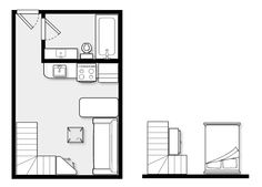 the floor plan for a studio apartment