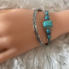 Beautiful Bracelets - Looks Like The Real Thing! They Fit A 7” Wrist Turquoise Bracelets, Lip Balm Gift, Dragonfly Bracelet, Animal Bracelet, Beautiful Bracelets, Gems Bracelet, Floral Bracelet, Vintage Bangles, Real Turquoise