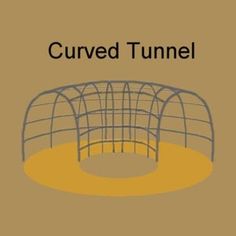 the cover of curved tunnel, with an image of a circular structure