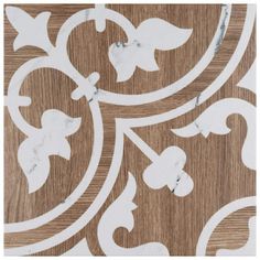 a close up view of the wood and marble pattern