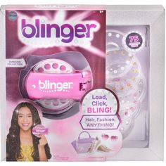 New In Box Blingerdiamond Edition Pink Glam Styling Tool + 5 Inserts With 75 Gemstones Description: Blinger - Makes Your World Sparkle! Simply Place A Disc With The Rhinestones In Your Blinger Tool And You're Ready To Go. With Just One Hand Movement, You Can Attach The Shiny Stones Anywhere. Press Your Blinger Together To Attach The Great Gemstones In Your Hair, On Your Clothes, On Your Mobile Phone Case, Backpack Or Wherever You Want! The Gemstones Stay On Until They Are Combed Or Peeled Off, W Minnie Mouse Purse, Bling Hair, Pink Glam, Love Sparkle, Diamond Collection, Hair Fashion, Pink Jewelry, Clothes Crafts, Toys R Us