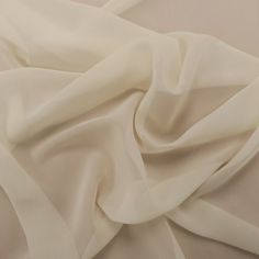 Silk Georgette Chiffon Fabric 54 Ivory Solid 10mm 100% Silk - Rex Fabrics Collection Moodboard, Fashion Designer Studio, Silk Chiffon Fabric, Ties Mens Fashion, 2025 Trends, Designer Studio, Silk Tulle, Digital Fashion, Bridal Fabric