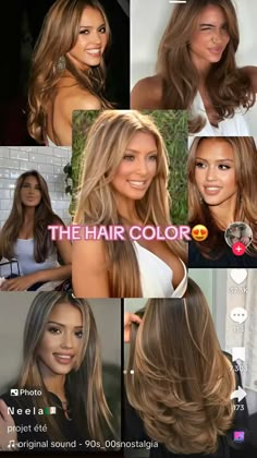 90s Brown Hair With Highlights, Hair Ideas For Night Out, 2000s Caramel Highlights, 90s Honey Brown Hair, Kim K Honey Blonde Hair, Sofia Vergara In The 90s Hair Color, Tan With Brown Hair, Full Head Highlights Before And After, How To Put Highlights In Hair At Home