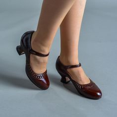 Beautiful historical shoes from the Edwardian and 1920s period, perfect for historical reenactment, costume events theater, historybounding, cottage core, dark academia, or everyday wear. Cottage Core Dark Academia, Cottage Core Dark, 1920s Shoes, American Duchess, Historical Shoes, Historical Reenactment, Wrap Heels, Dropwaist Dress, Evening Shoes