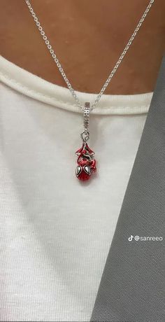 Red And Silver Aesthetic, Marvel Wishlist, Necklace Packaging, Jewelry Cleaning