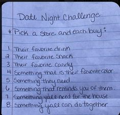 Date Night Challenge, Unique Date Night Ideas, Fun Relationship, Things To Do With Your Boyfriend, Bf Goals, Creative Date Night Ideas, Day Date Ideas