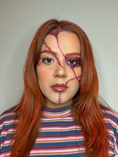 #halloweenmakeup #chucky Holloween Costumes, Male Makeup, Halloween Inspo