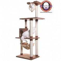 Discount Cat Tree Furniture Wood Cat Tree, Several Cat, Jackson Galaxy, Tree Furniture, Cat Bed Furniture, Wood Cat, Six Month, Brown Cat