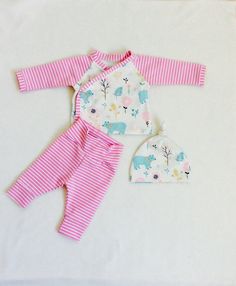 Organic baby clothes, Baby girl hospital outfit, going home outfit, kimono… Baby Girl Hospital, Outfit Kimono, Newborn Clothes