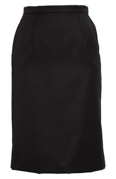 Impeccable Italian craftsmanship shines through on this endlessly wearable skirt tailored from virgin-wool stretch gabardine and finished with handy pockets. Hidden back-zip closure Front slant pockets Stretch lining 98% virgin wool, 2% spandex Dry clean Made in Italy Designer Clothing Stretch Denim Skirt, Cotton Maxi Skirts, Wool Pencil Skirt, Jersey Skirt, Latest Skirts, Pencil Skirt Black, Cotton Maxi, Black Midi Skirt, White Skirts