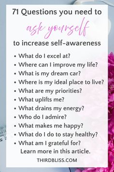 How To Know More About Yourself, Questions For Your Future Self, Get To Know Yourself Quotes, How To Become More Self Aware, Self Care Questions To Ask Yourself, Deep Questions To Ask Yourself, Questions To Ask Yourself To Grow, How To Ask For Help, How To Know Yourself