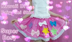 DIY - How to Make a circle skirt -  Fairy Kei fashion Fairy Kei Outfit, Kawaii Umbrella, Make A Circle Skirt, Make A Fairy, Fairy Kei Fashion, Kawaii Fairy, Kawaii Crafts, Kawaii Faces, Kei Fashion