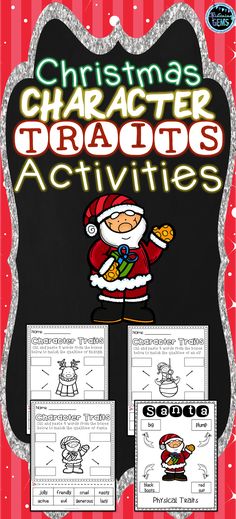 christmas character activities for the classroom