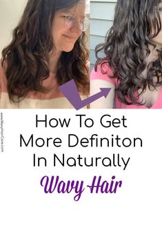 How To Get More Defined Waves In Naturally Wavy Hair - Wavy Hair Care Naturally Wavy Hair, Wet Style, Wavy Hair Overnight, How To Get Bigger, Curl Definition, Big Curls, How To Make Hair