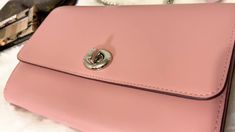 COACH MARLOW BAG / COACH BAG CAM 📸 / MARLOW CROSSBODY CHAIN CLUTCH BAG / 38966 / COACH LIGHT BLUSH - YouTube Coach Beige Clutch Bag, Coach Cream Clutch Bag, Luxury Coach Bags With Turn-lock Closure, Coach Bag With Removable Pouch For On-the-go, Coach Lights, Coach Crossbody Shoulder Bag With Turn-lock Closure