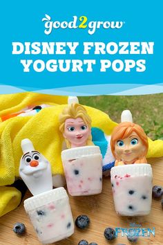 some frozen yogurt pops are sitting on a table